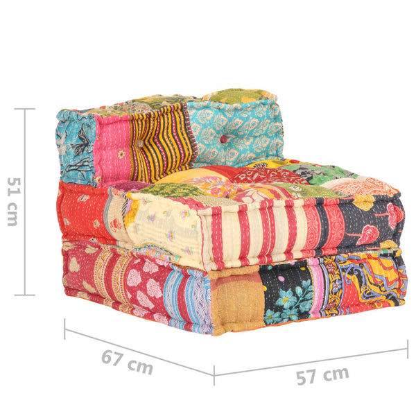 Ottomans, Footstools & Poufs Modular Pouffe Patchwork Fabric