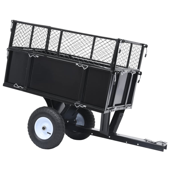 Lawn Mower Accessories Tipping Trailer For Lawn Mower 150 Kg Load