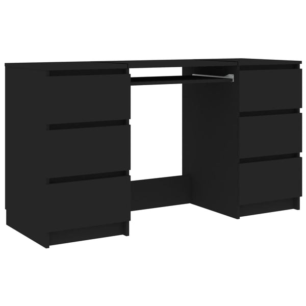 Home Office Desks Writing Desk Black 140X50x77 Cm Engineered Wood