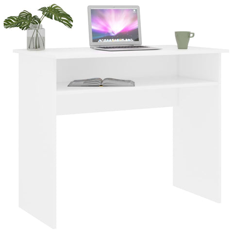 Home Office Desks Desk White 90X50x74 Cm Engineered Wood