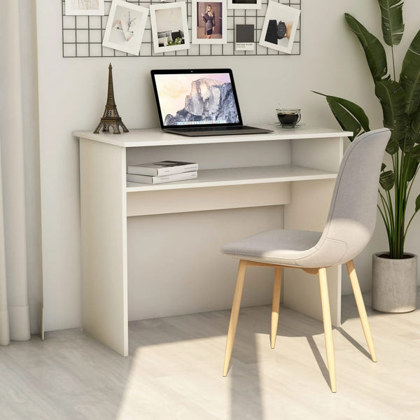 Home Office Desks Desk White 90X50x74 Cm Engineered Wood