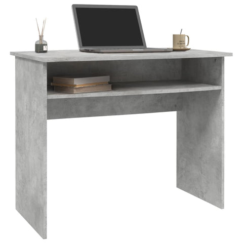 Home Office Desks Desk Concrete Grey 90X50x74 Cm Engineered Wood