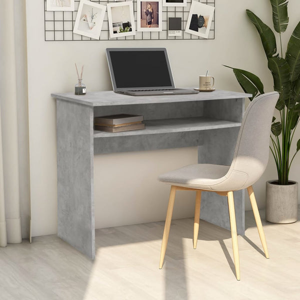 Home Office Desks Desk Concrete Grey 90X50x74 Cm Engineered Wood