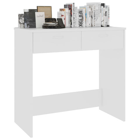 Home Office Desks Desk White 80X40x75 Cm Engineered Wood