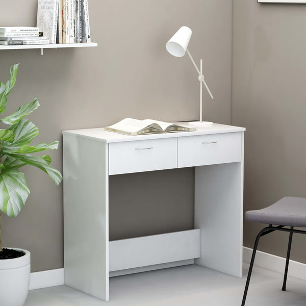 Home Office Desks Desk White 80X40x75 Cm Engineered Wood