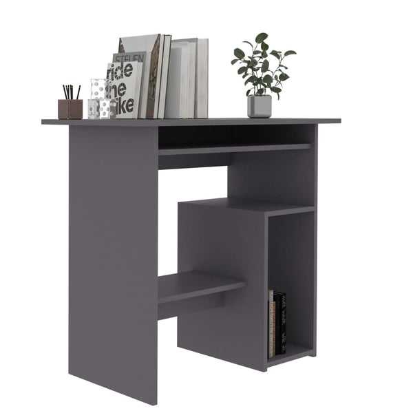 Home Office Desks Desk Grey 80X45x74 Cm Engineered Wood