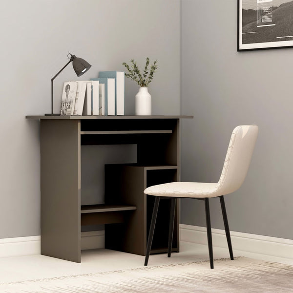 Home Office Desks Desk Grey 80X45x74 Cm Engineered Wood