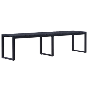 Garden Bench 180 Cm Ps Board Black