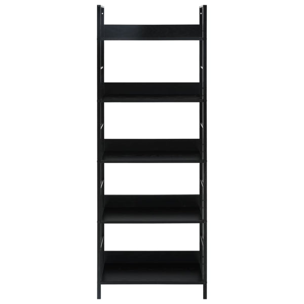 Bookshelves 5 Layer Book Shelf Black 60X27.6X158.5 Cm Engineered Wood