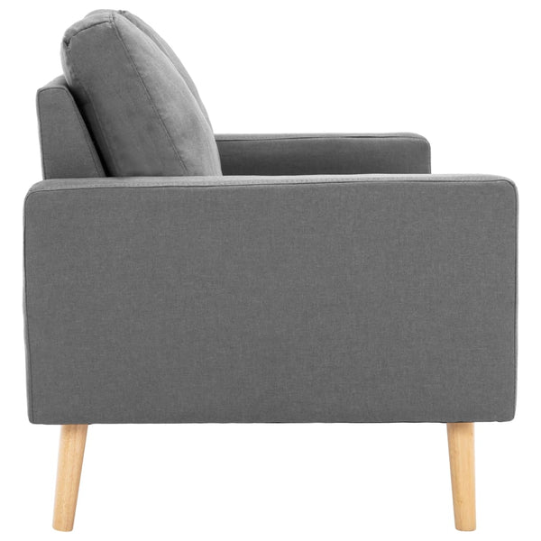 Sofas, Armchairs & Couches 2 Seater Sofa Light Grey Fabric