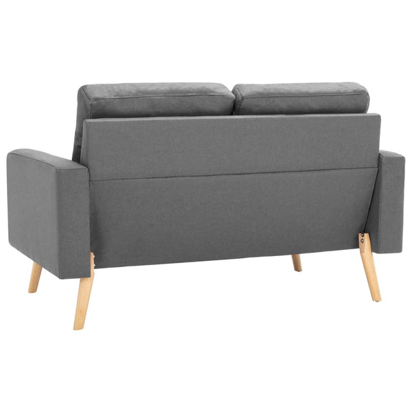 Sofas, Armchairs & Couches 2 Seater Sofa Light Grey Fabric