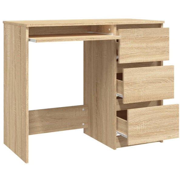 Home Office Desks Desk Sonoma Oak 90X45x76 Cm Engineered Wood