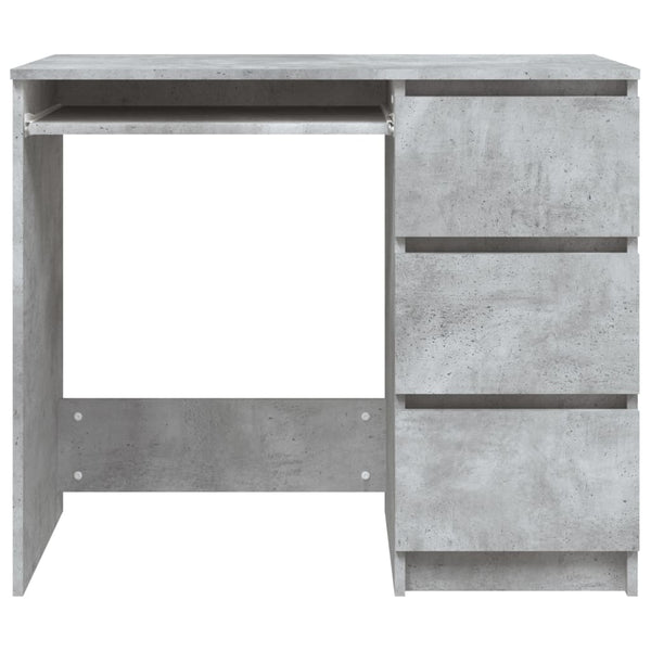 Home Office Desks Desk Concrete Grey 90X45x76 Cm Engineered Wood