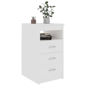 Cabinets & Cupboards Drawer Cabinet White 40X50x76 Cm Engineered Wood