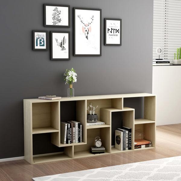 Cabinets & Cupboards Book Cabinet Sonoma Oak 67X24x161 Cm Engineered Wood