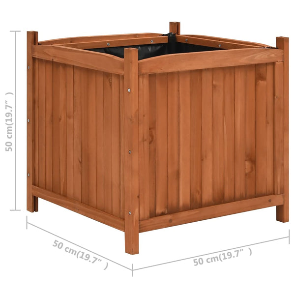 Raised Beds 2 Pcs 50X50x50 Cm Firwood