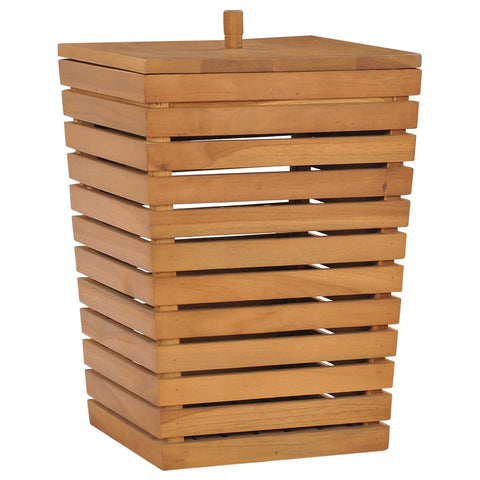 Laundry Baskets & Hampers Laundry Basket 30X30x45 Cm Solid Teak Wood