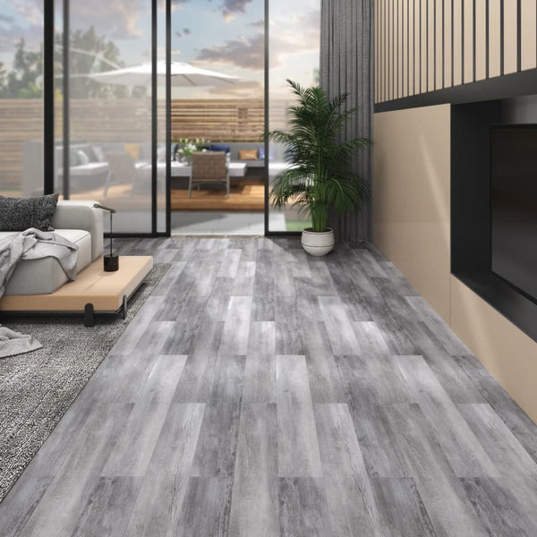 Pvc Flooring Planks 5.02 M Mm Self-Adhesive Matt Wood Grey