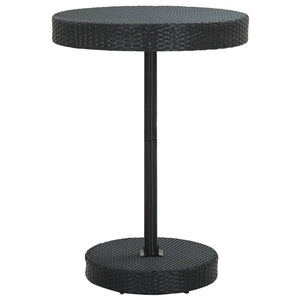 Patio & Garden Tables Garden Table Black 75.5X106 Cm Poly Rattan