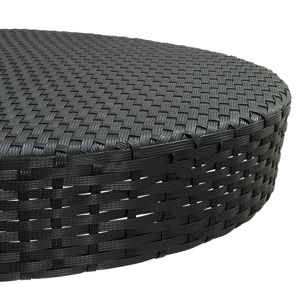 Patio & Garden Tables Garden Table Black 75.5X106 Cm Poly Rattan