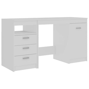 Home Office Desks Desk White 140X50x76 Cm Engineered Wood