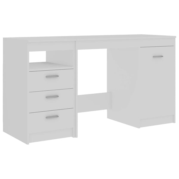 Home Office Desks Desk White 140X50x76 Cm Engineered Wood