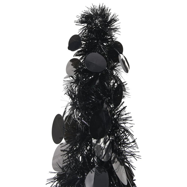 Seasonal Decorations Pop Up Artificial Christmas Tree Black 180 Cm Pet