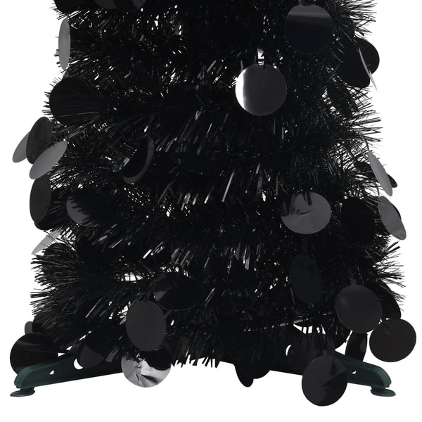 Seasonal Decorations Pop Up Artificial Christmas Tree Black 180 Cm Pet