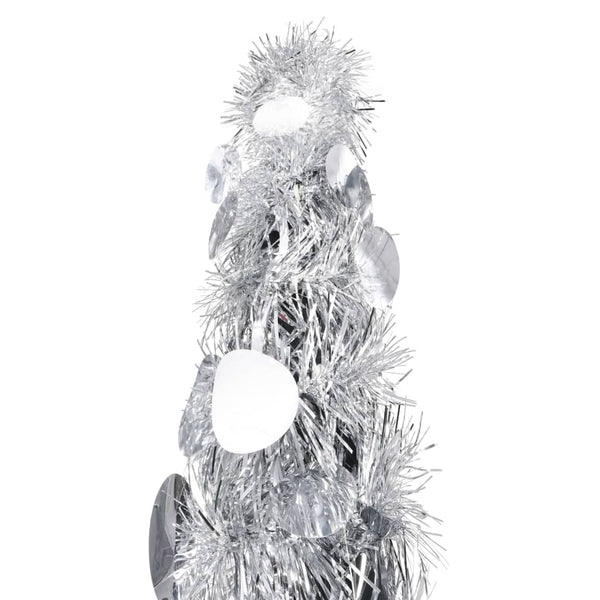 Seasonal Decorations Pop Up Artificial Christmas Tree Silver 150 Cm Pet