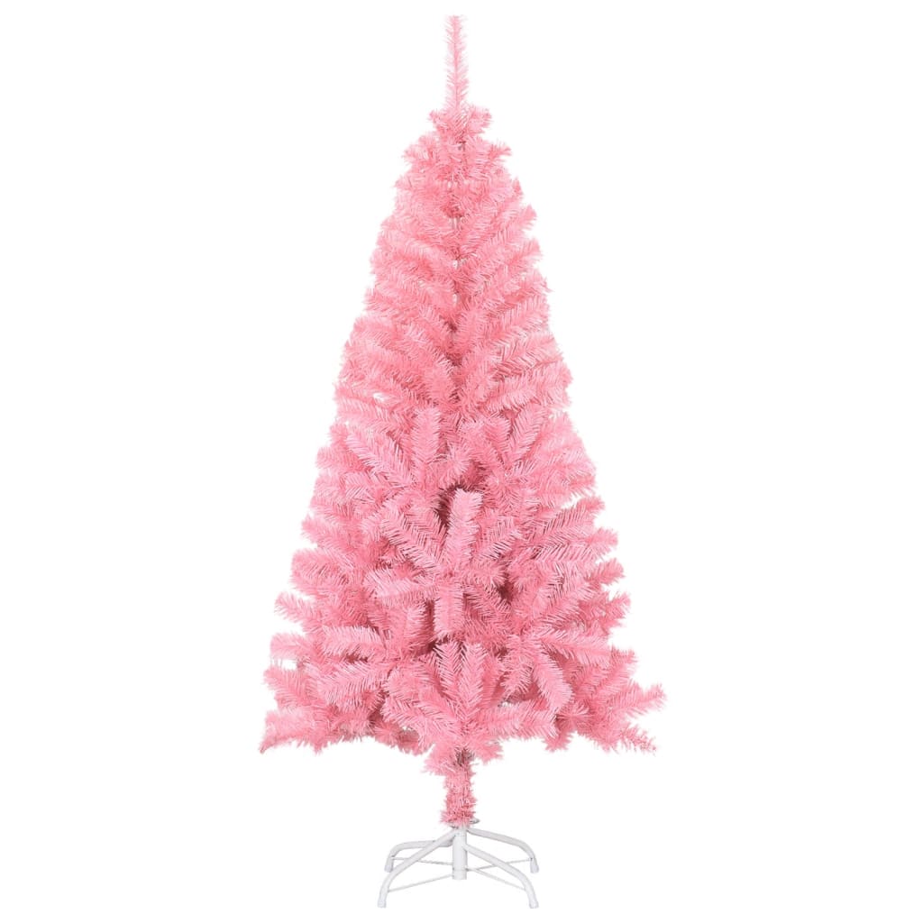 Seasonal Decorations Artificial Christmas Tree With Stand Pink 150 Cm Pvc