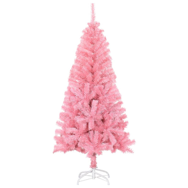 Seasonal Decorations Artificial Christmas Tree With Stand Pink 150 Cm Pvc