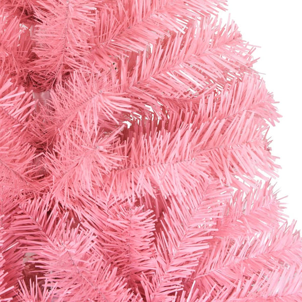 Seasonal Decorations Artificial Christmas Tree With Stand Pink 150 Cm Pvc