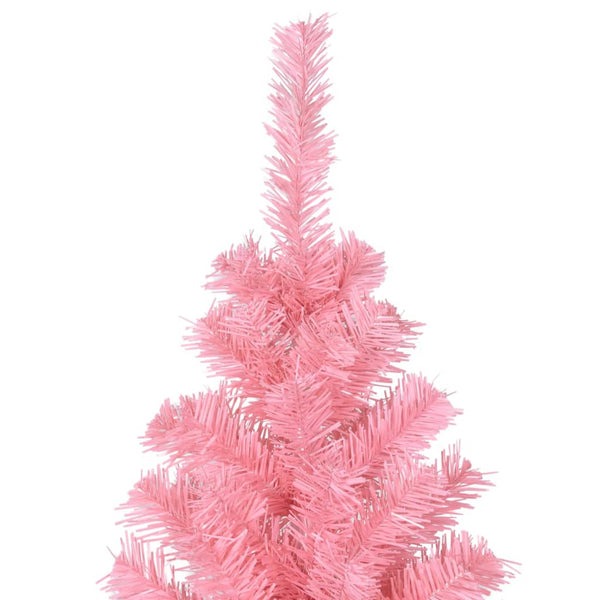 Seasonal Decorations Artificial Christmas Tree With Stand Pink 210 Cm Pvc