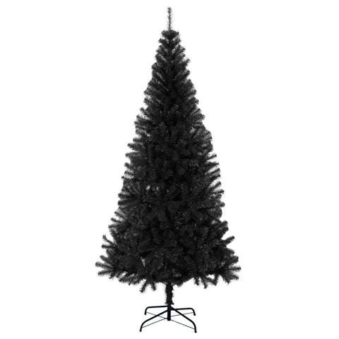 Seasonal Decorations Artificial Christmas Tree With Stand Black 180 Cm Pvc