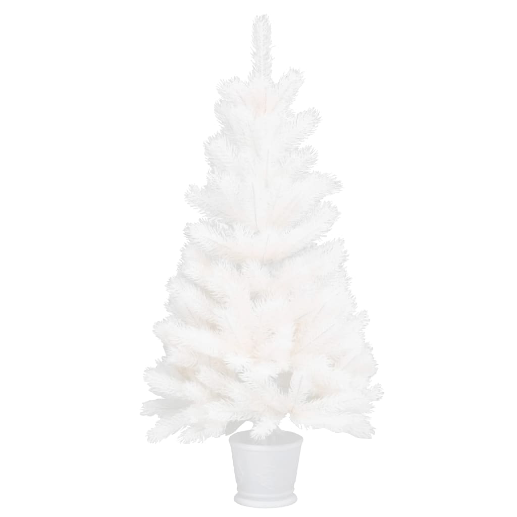 Seasonal Decorations Artificial Christmas Tree Lifelike Needles White 90 Cm