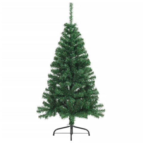 Seasonal Decorations Artificial Half Christmas Tree With Stand Green 150 Cm Pvc