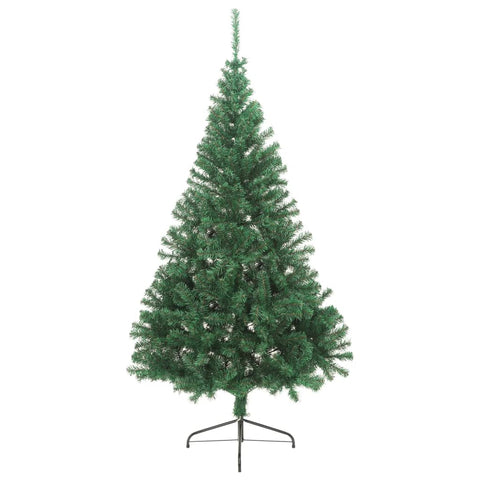 Seasonal Decorations Artificial Half Christmas Tree With Stand Green 180 Cm Pvc