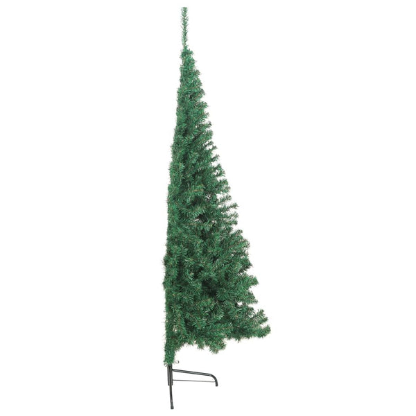 Seasonal Decorations Artificial Half Christmas Tree With Stand Green 180 Cm Pvc