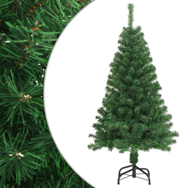 Seasonal Decorations Artificial Christmas Tree With Thick Branches Green 150 Cm Pvc