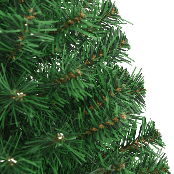 Seasonal Decorations Artificial Christmas Tree With Thick Branches Green 150 Cm Pvc