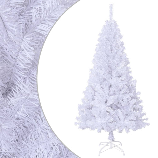 Seasonal Decorations Artificial Christmas Tree With Thick Branches White 150 Cm Pvc