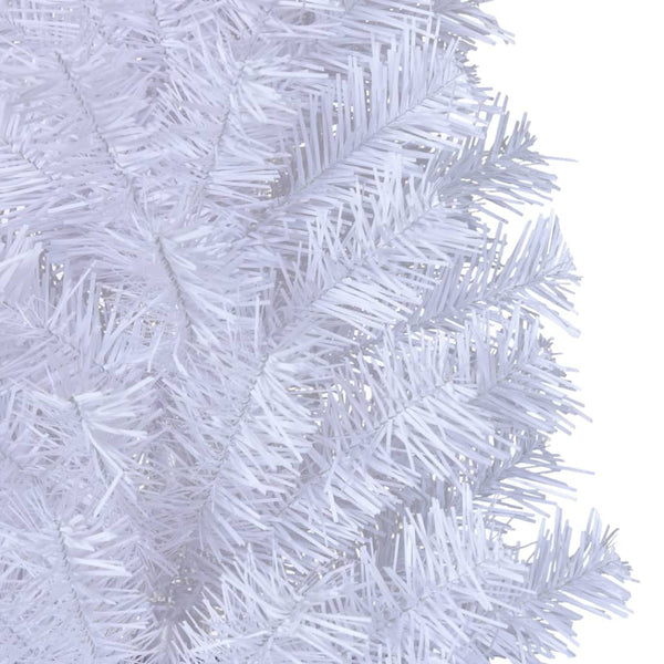 Seasonal Decorations Artificial Christmas Tree With Thick Branches White 150 Cm Pvc