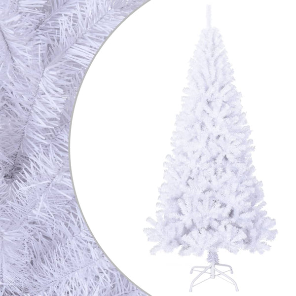 Seasonal Decorations Artificial Christmas Tree With Thick Branches White 180 Cm Pvc