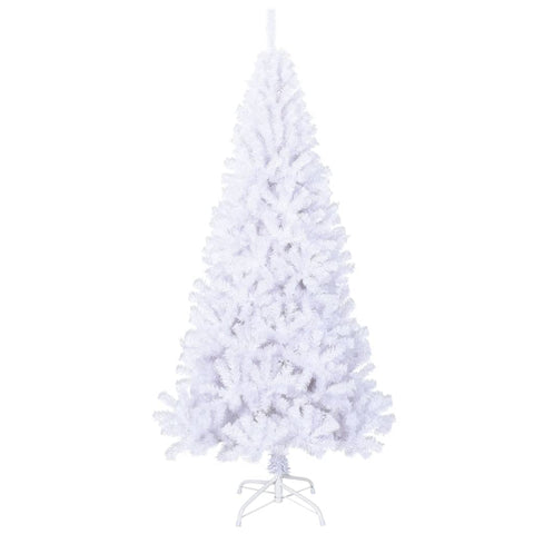 Seasonal Decorations Artificial Christmas Tree With Thick Branches White 180 Cm Pvc