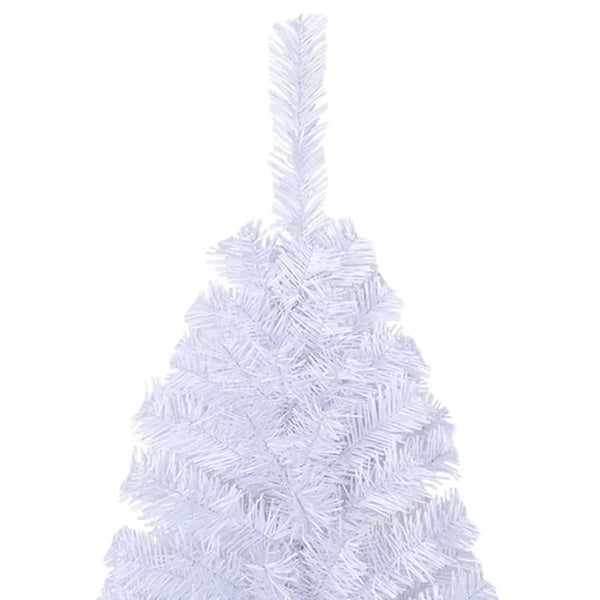 Seasonal Decorations Artificial Christmas Tree With Thick Branches White 180 Cm Pvc