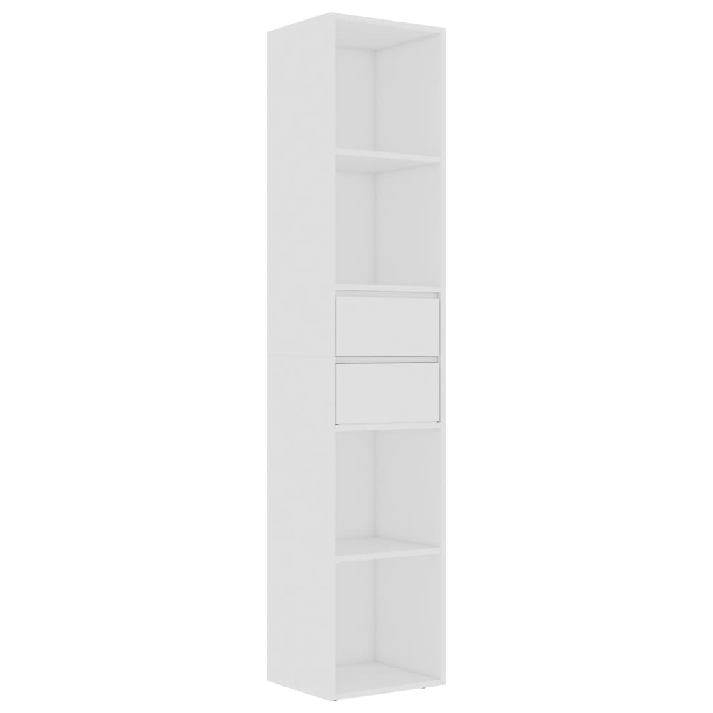 Bookshelves Book Cabinet White 36X30x171 Cm Engineered Wood