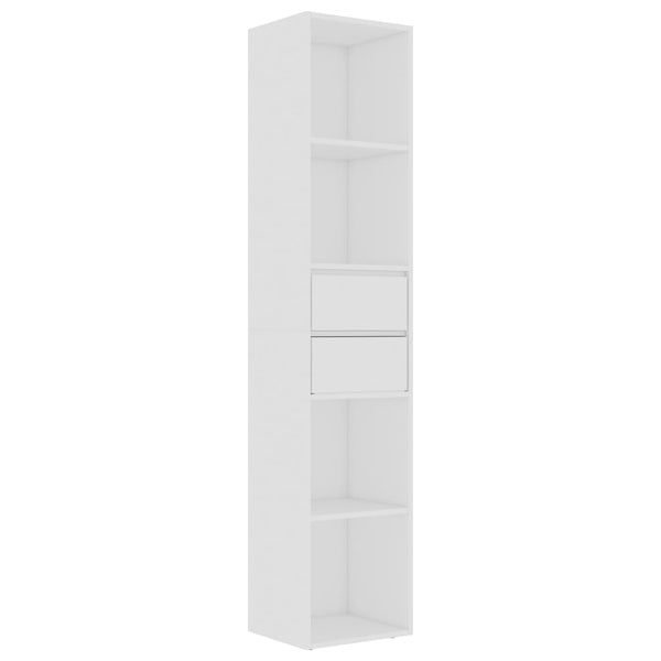 Bookshelves Book Cabinet White 36X30x171 Cm Engineered Wood