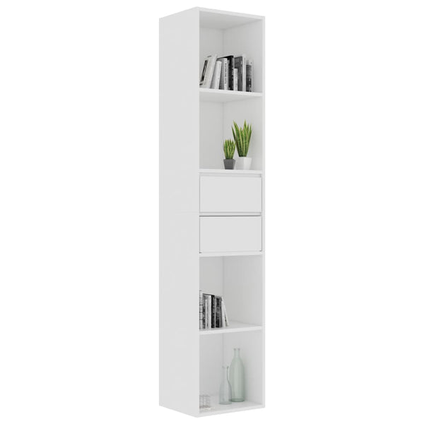 Bookshelves Book Cabinet White 36X30x171 Cm Engineered Wood