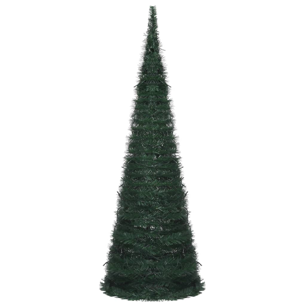 Seasonal Decorations Pop Up String Artificial Pre Lit Christmas Tree Green 180 Cm