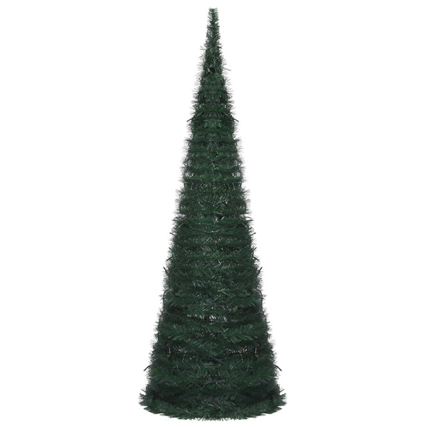 Seasonal Decorations Pop Up String Artificial Pre Lit Christmas Tree Green 180 Cm